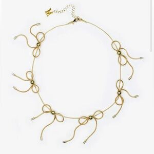 Marland Backus Gold Bow Necklace